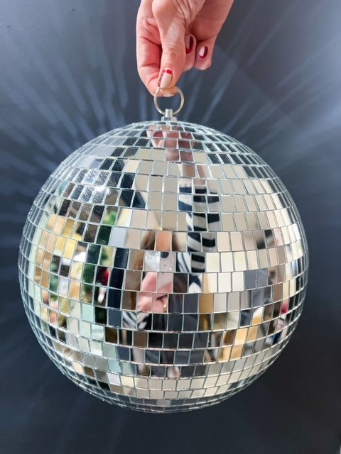 Picture of Disco Bauble 30cm Silver x 1